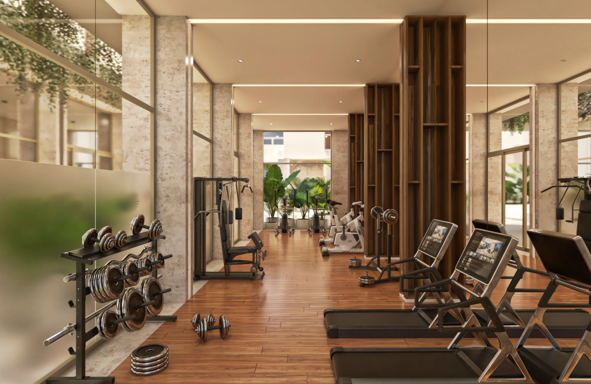 Apartment with terrace, Gym, common Pool, and Padel Court, North Zone, M&eacute;rida.