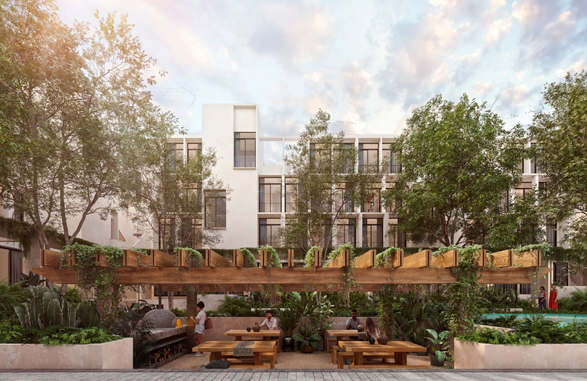 Apartment with terrace, Gym, common Pool, and Padel Court, North Zone, M&eacute;rida.