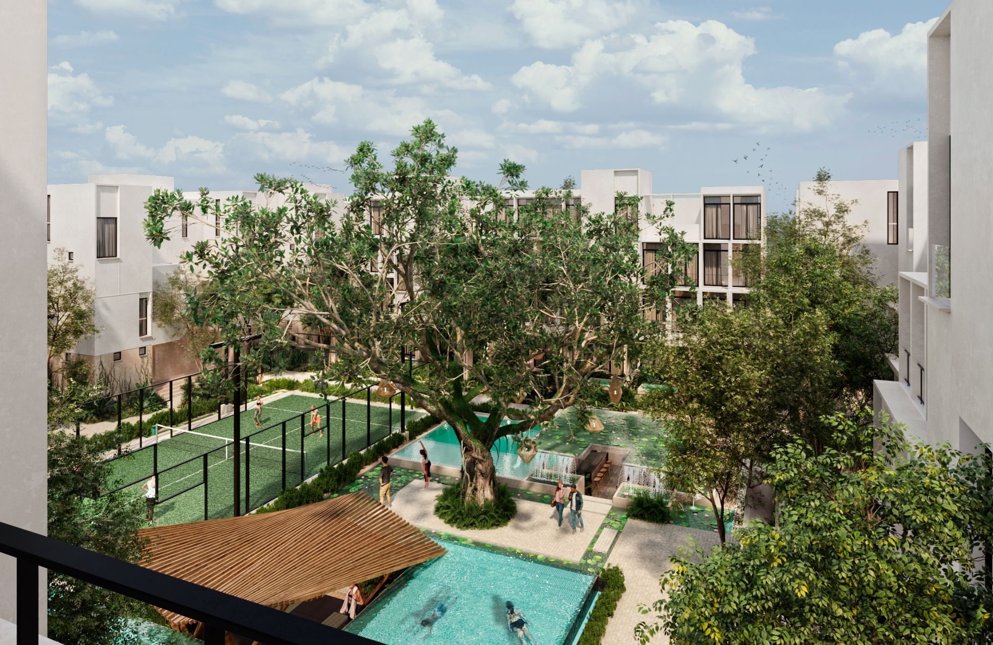 Apartment with terrace, Gym, common Pool, and Padel Court, North Zone, M&eacute;rida.