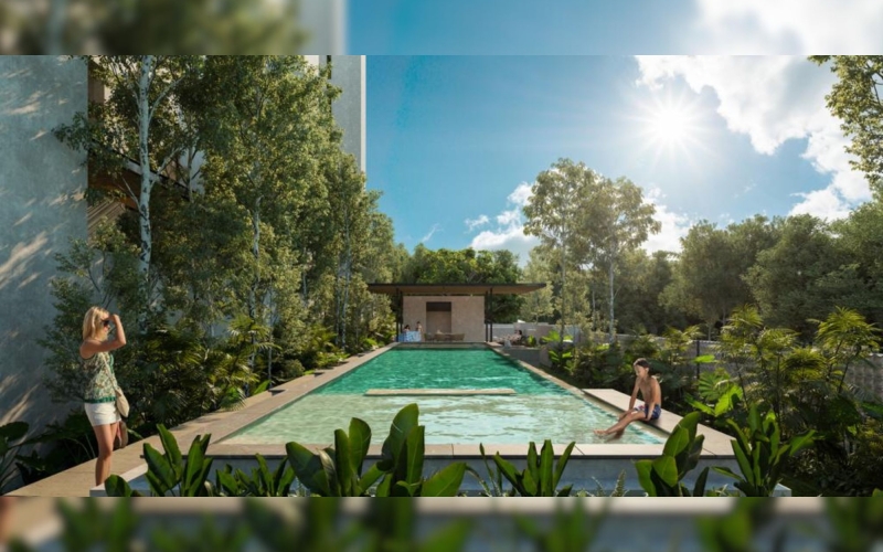 Apartamento con balc&oacute;n, en venta, V&iacute;a Cumbres, Canc&uacute;n