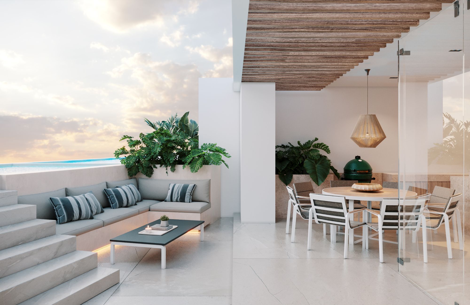 Condo con alberca privada, simulador de golf, Cine, venta, Zona Norte, Merida.