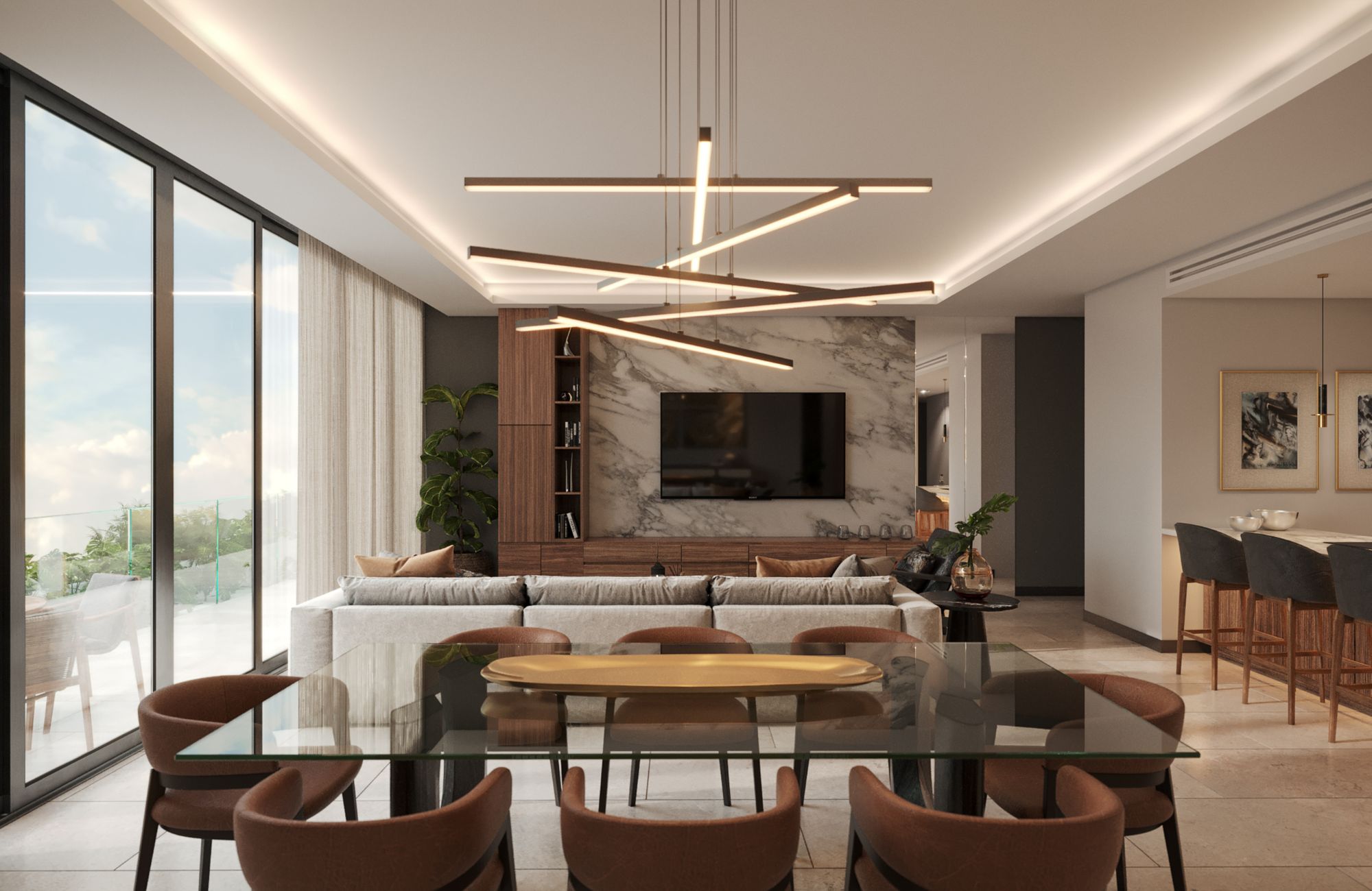 Condo con alberca privada, simulador de golf, Cine, venta, Zona Norte, Merida.