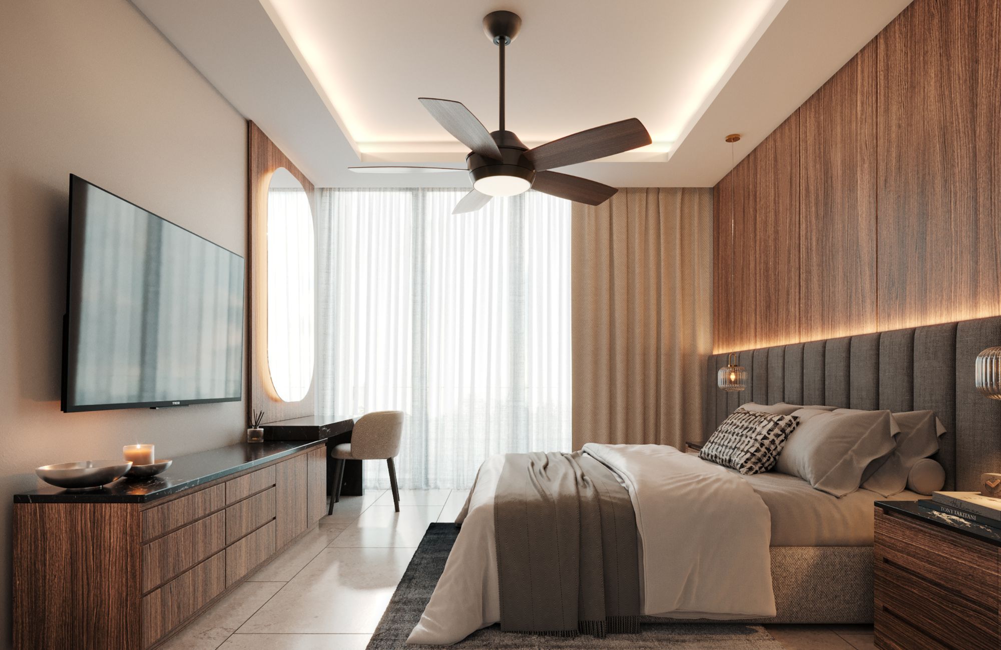 Condo con alberca privada, simulador de golf, Cine, venta, Zona Norte, Merida.