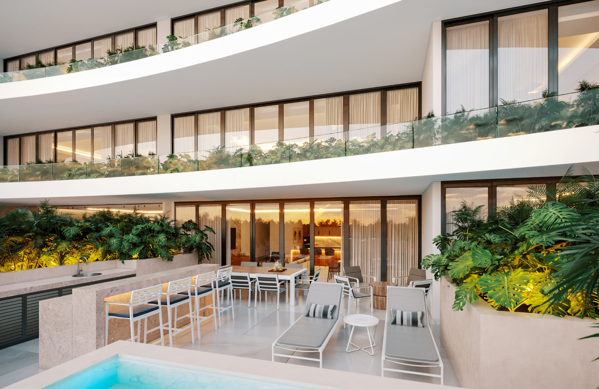 Condo with terrace and private pool for sale in Montecristo, M&eacute;rida