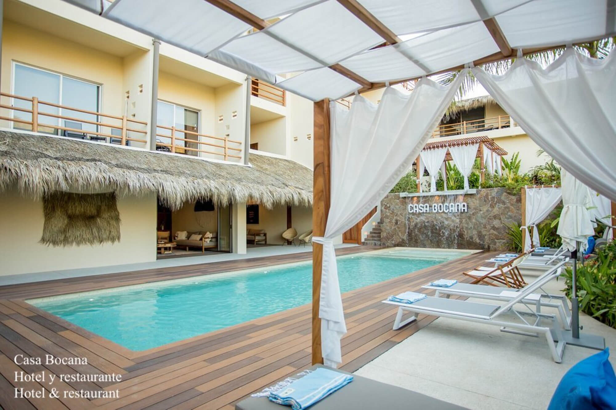 Ocean view villa, beach access, pool, for sale, Punta Santa Cruz, Huatulco.