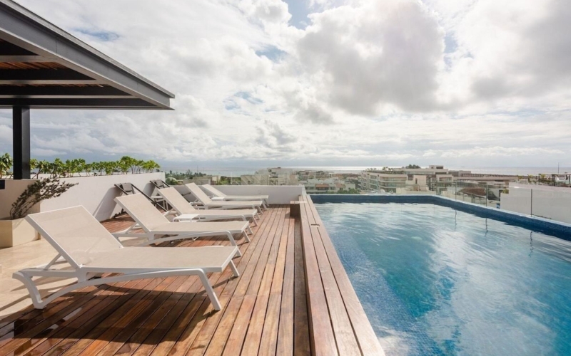 Departamento exclusivo con vista al mar a pasos de la 5ta, Centro, Playa del Carmen