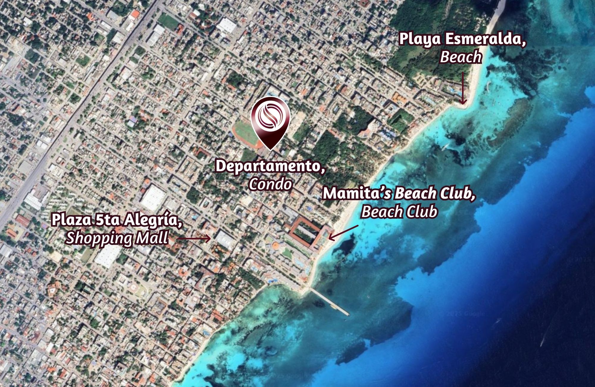 Estudio con terraza privada, Gimnasio, Alberca y Jacuzzi,  Zona Centro, venta, Playa del Carmen.