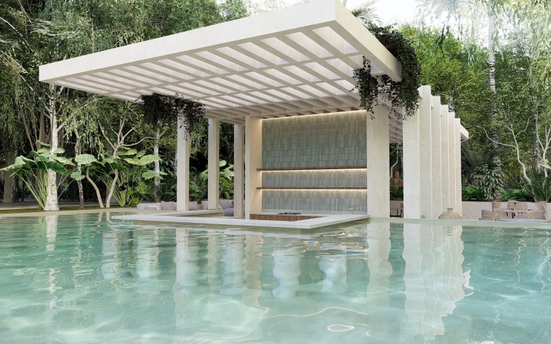 Apartment with family pool for sale, Parque Canc&uacute;n, Canc&uacute;n