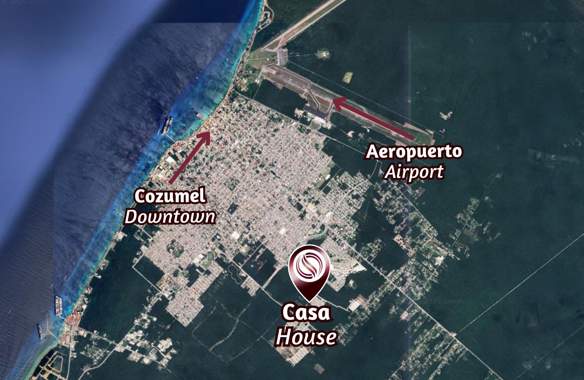 Corner house with balcony and palapa terrace for sale, El Encanto, Cozumel