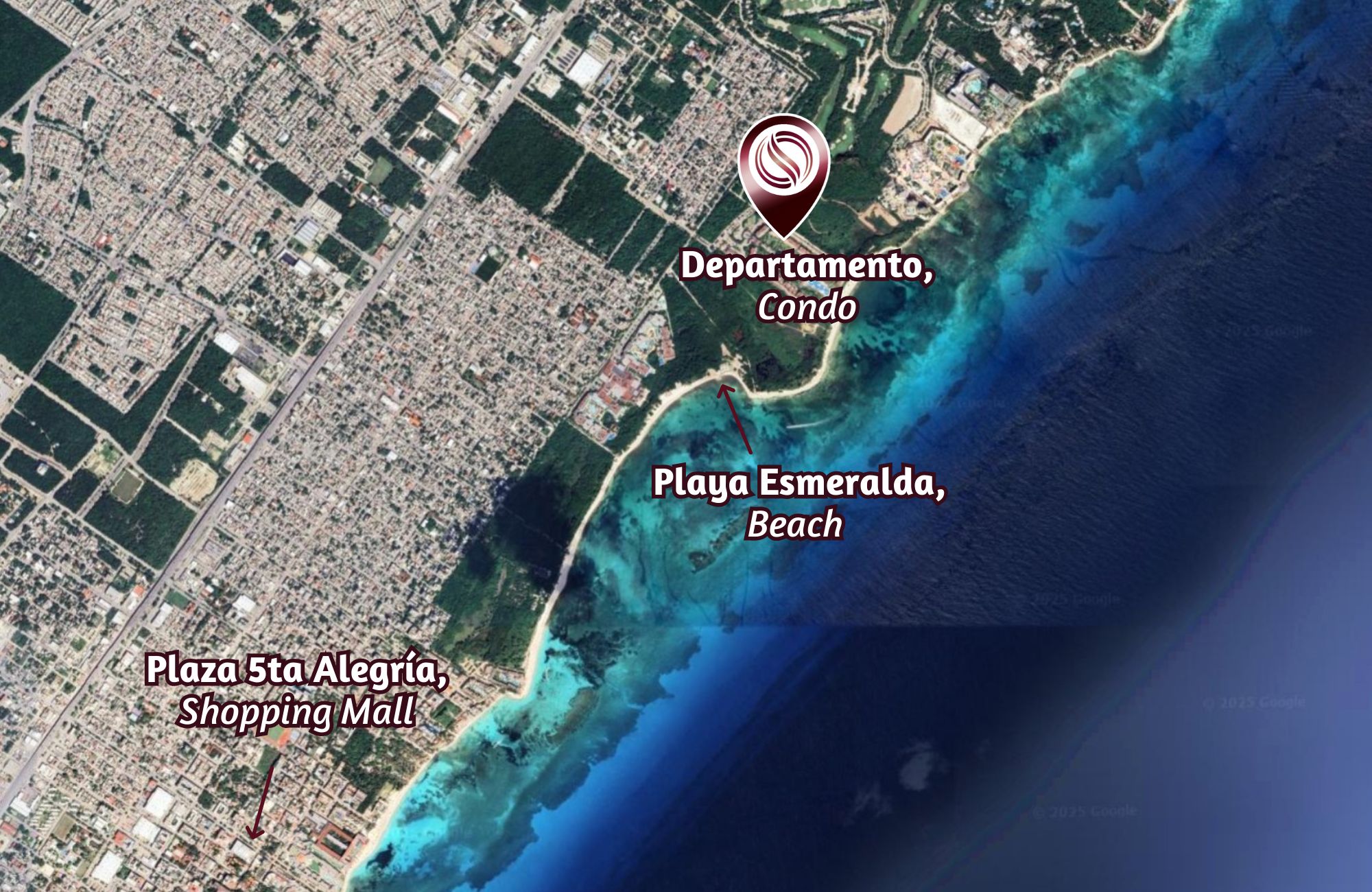 Luxury condominium 387 m2 with garden, cenote, pool, 400 meters from the beach, on the golf course, pre-construction-sale Playacar