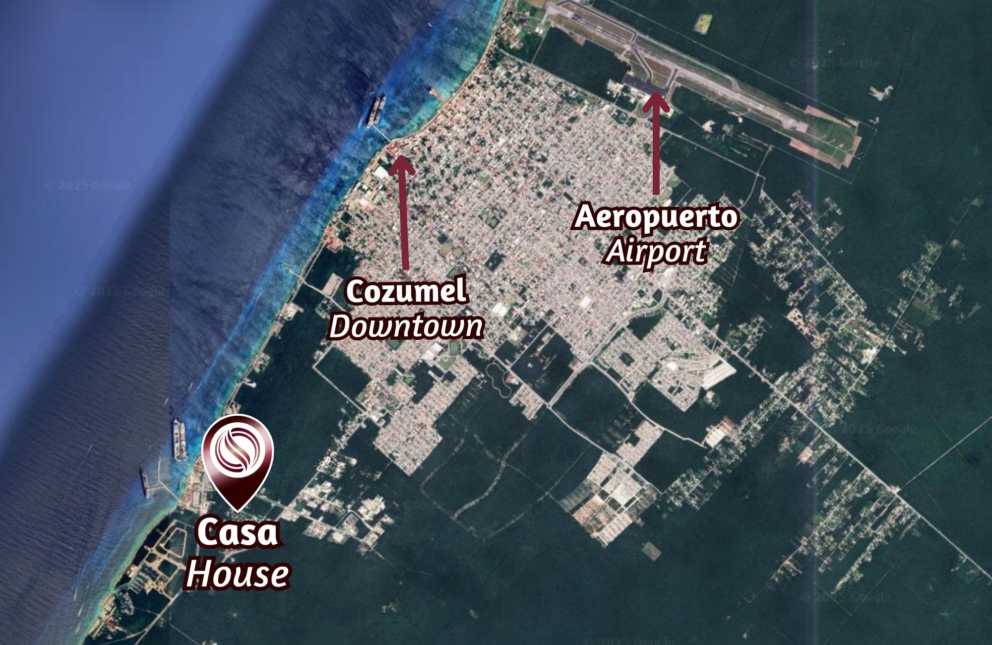 Casa con alberca privada, rooftop jacuzzi, en venta, Zona hotelera Sur, Cozumel