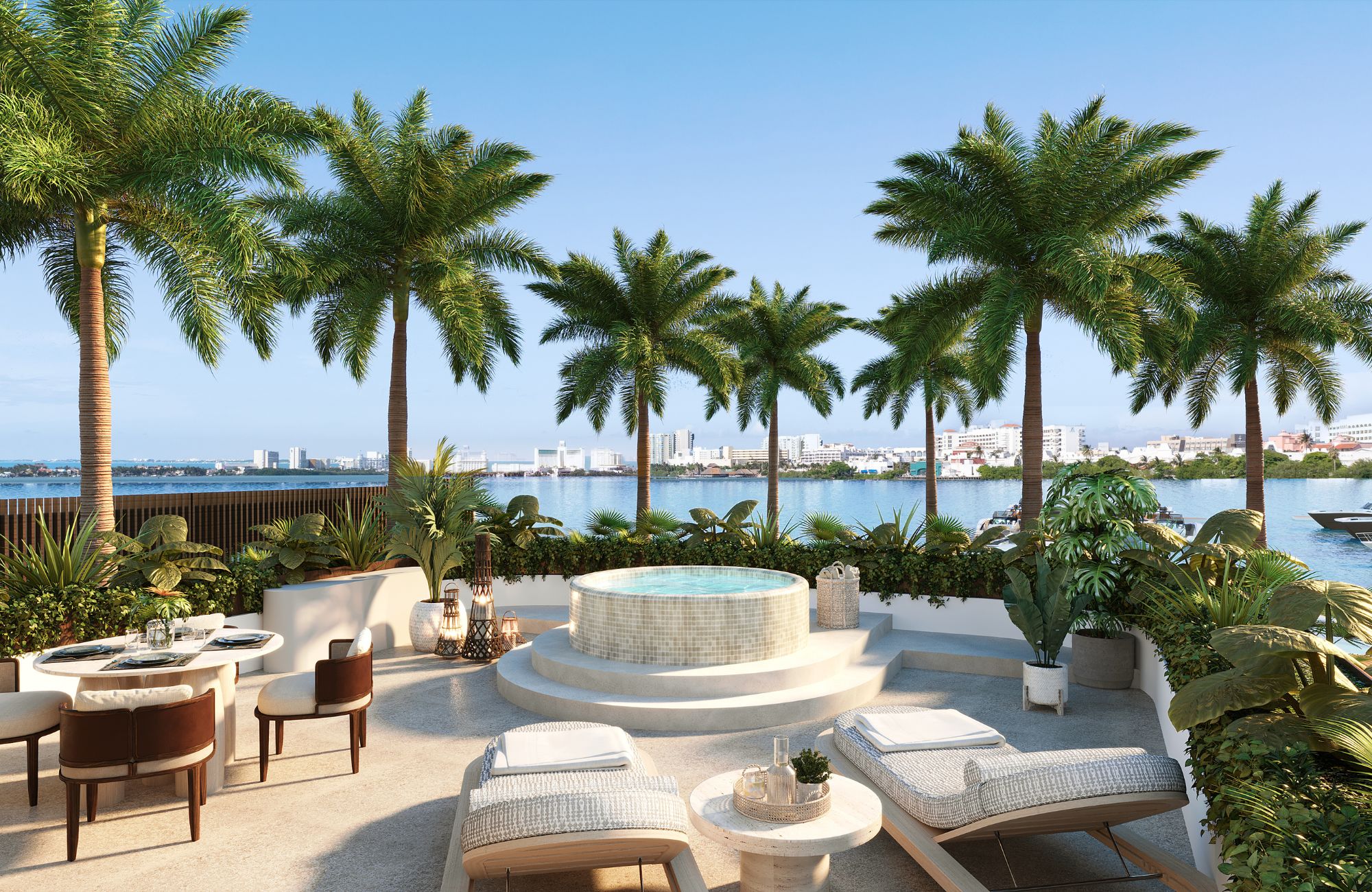 Luxury corner condo with lagoon views for sale, Hotel Zone Canc&uacute;n