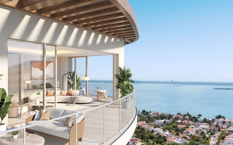 Departamento de lujo en esquina con amenidades premium, Zona Hotelera Canc&uacute;n
