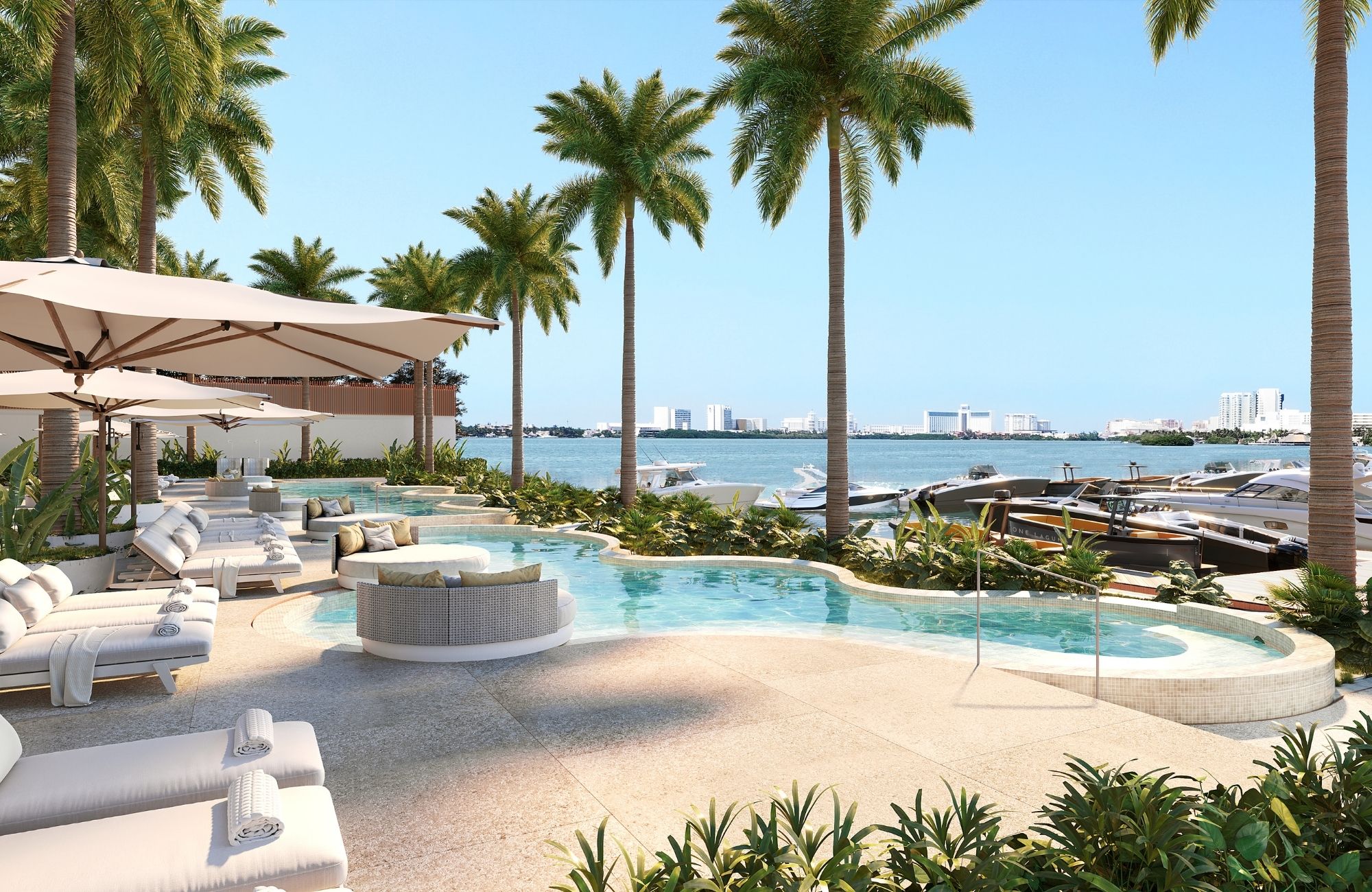 Departamento de lujo con estudio y amenidades premium, Zona Hotelera Canc&uacute;n