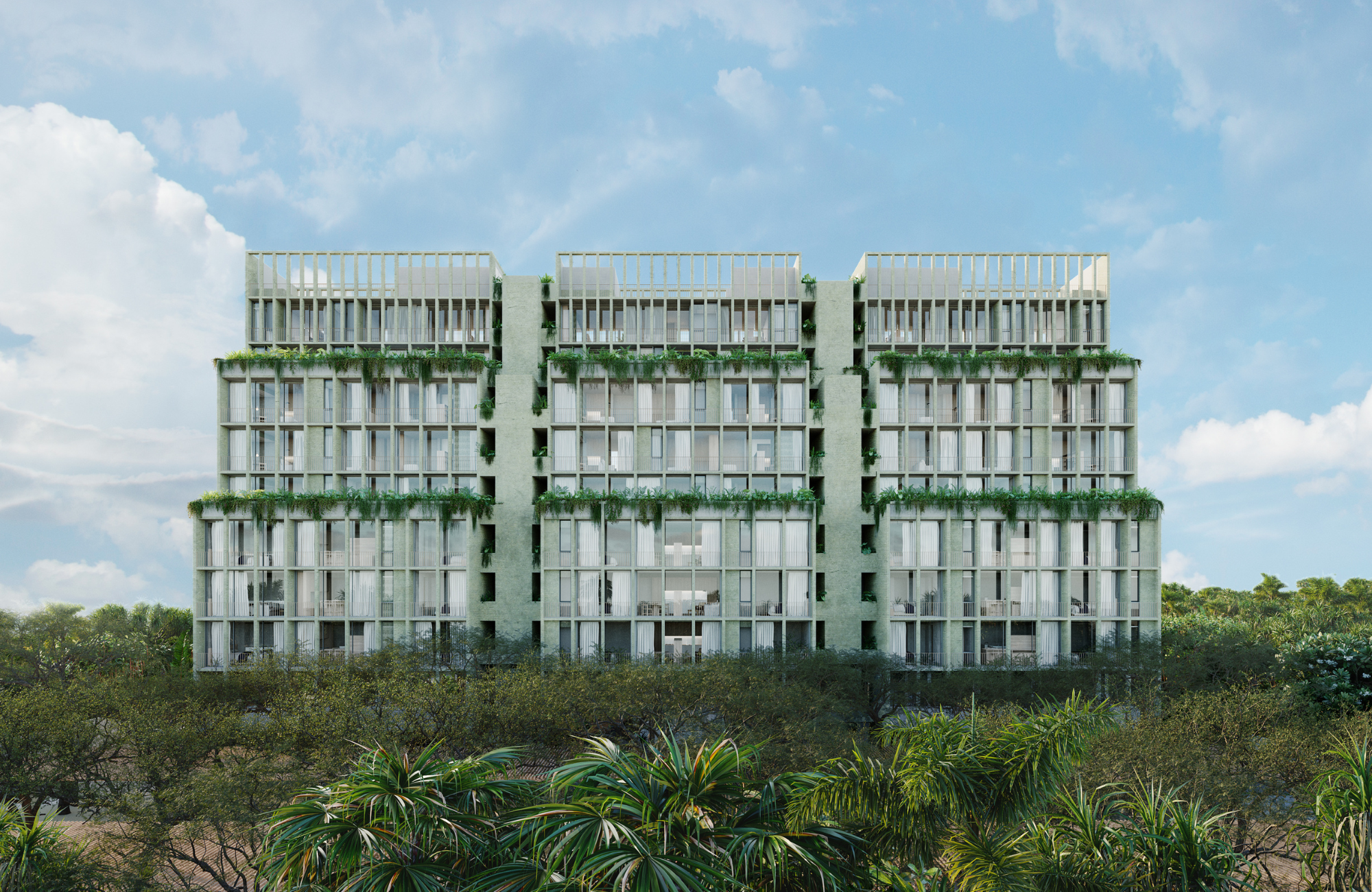 Condo with Spa, restaurant, sky lounge, cinema, concierge, dog area and more for sale Cancun, pre-construction.