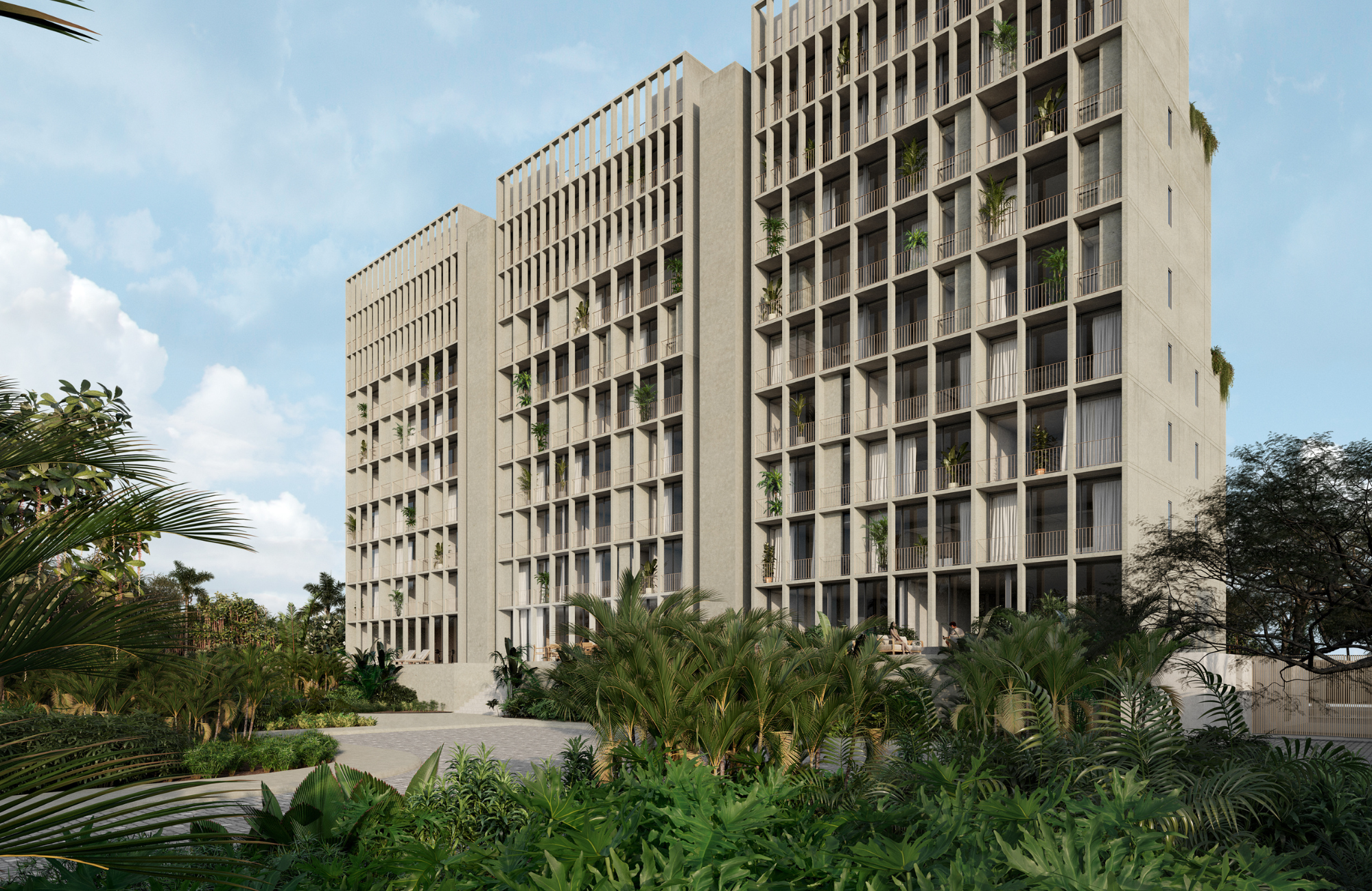 Condo with Spa, restaurant, sky lounge, cinema, concierge, dog area and more for sale Cancun, pre-construction.