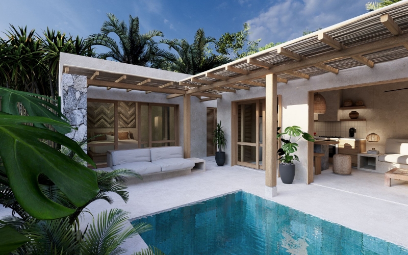 Sustainable Home with Private Pool for Sale, La Bocana, Huatulco