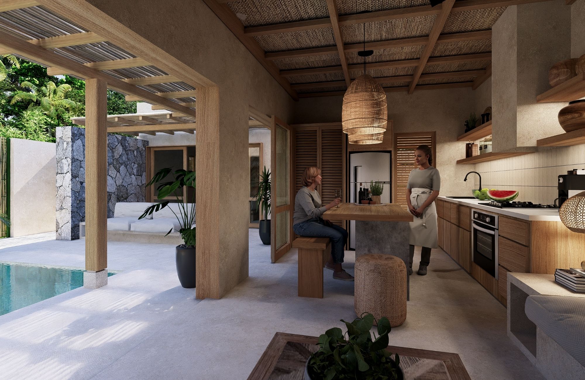 House in gated community with pool, jacuzzi, barbecue grill, playground for children, for sale, Sector O Huatulco.