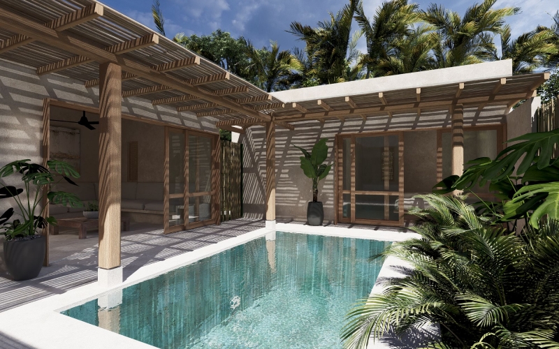 Eco-Friendly Residence with Private Pool for Sale, La Bocana, Huatulco