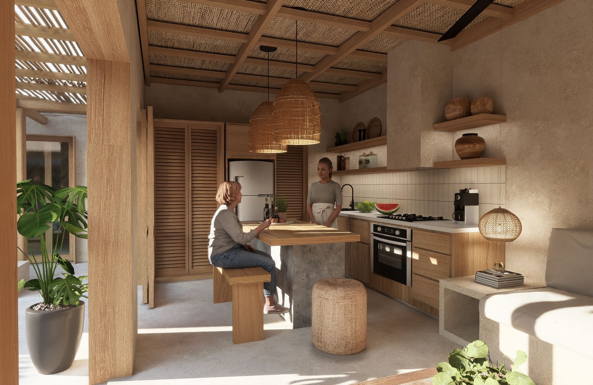 House in gated community with pool, jacuzzi, barbecue grill, playground for children, for sale, Sector O Huatulco.