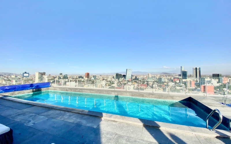Loft with soundproof windows for sale in The Park development, &Aacute;lvaro Obreg&oacute;n, Mexico City