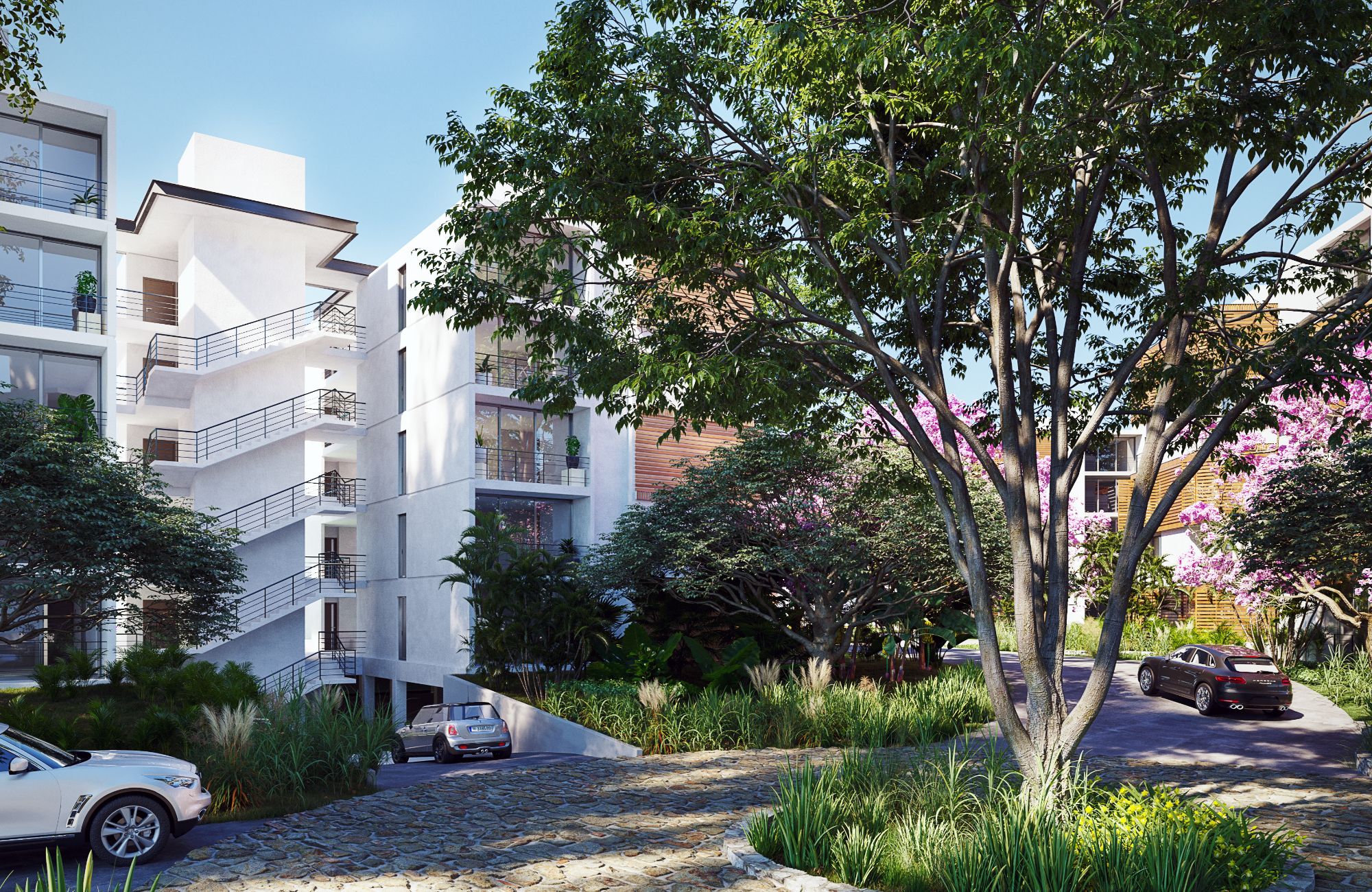 Steps from the beach condominium pool, Chicxulub Puerto, for sale, M&eacute;rida