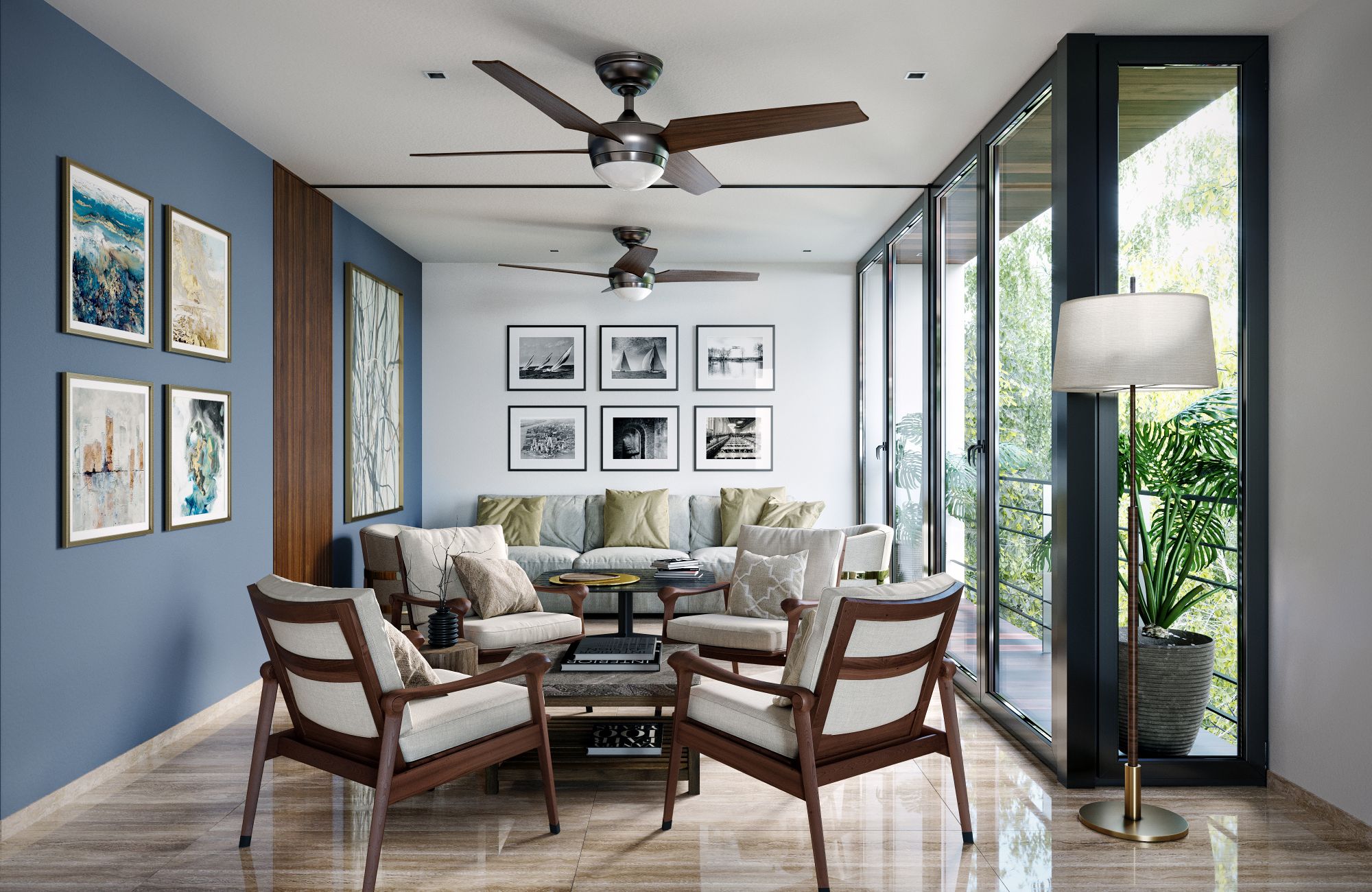 Spacious apartment with private garden and terrace for sale in Merida Centro.