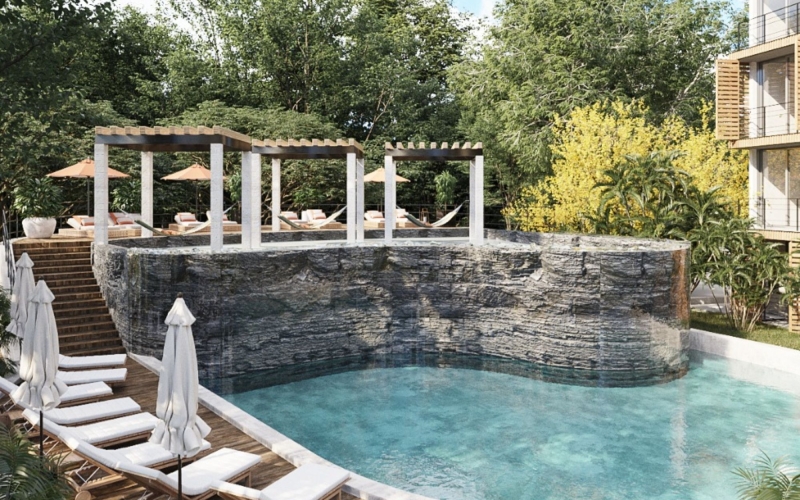 Pent Garden with terrace and green views for sale, Cabo Norte, M&eacute;rida