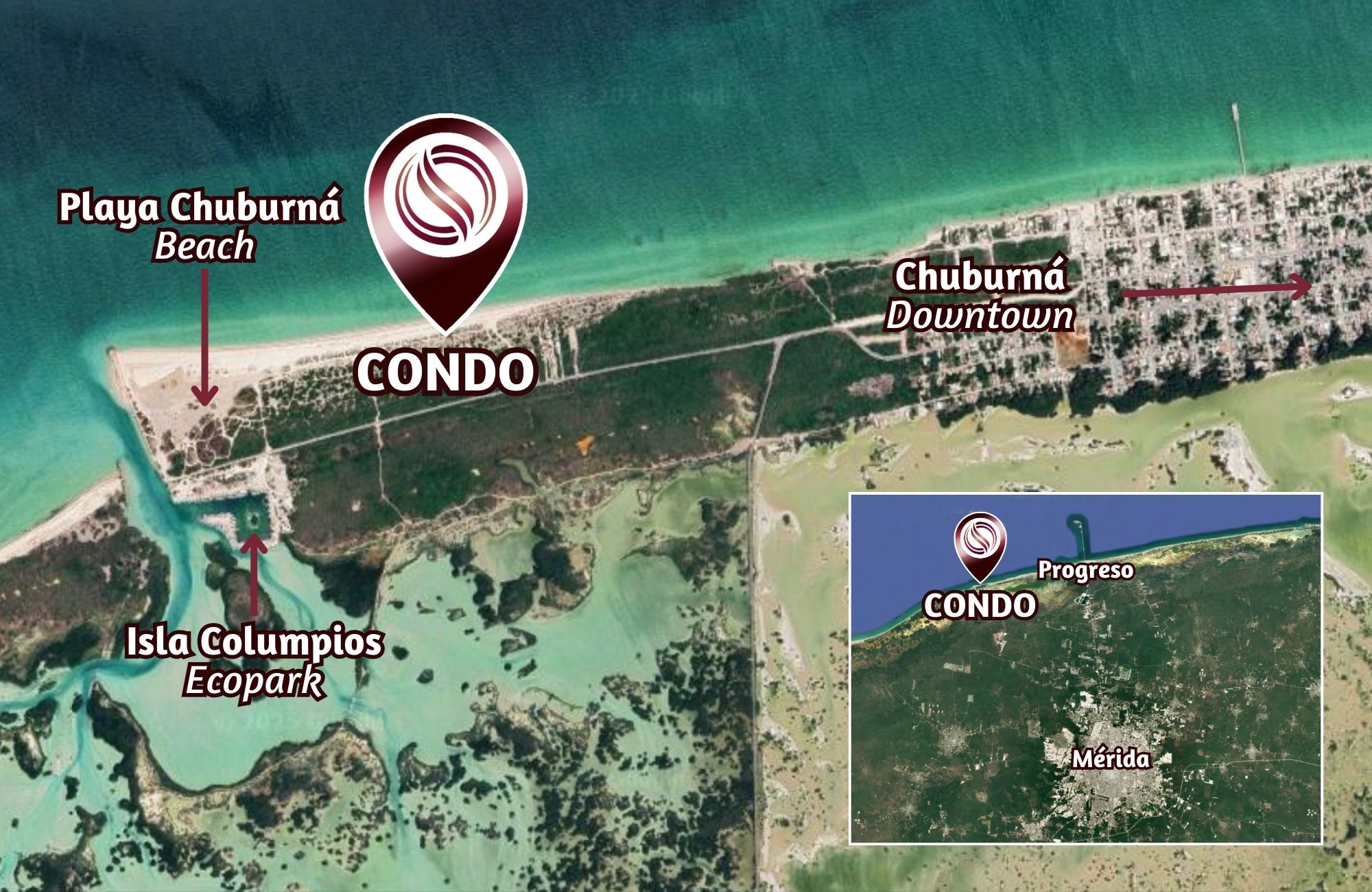 Condominium with ocean views, garden, gym pool, kids area, kids pool, Telchac Puerto, Merida.