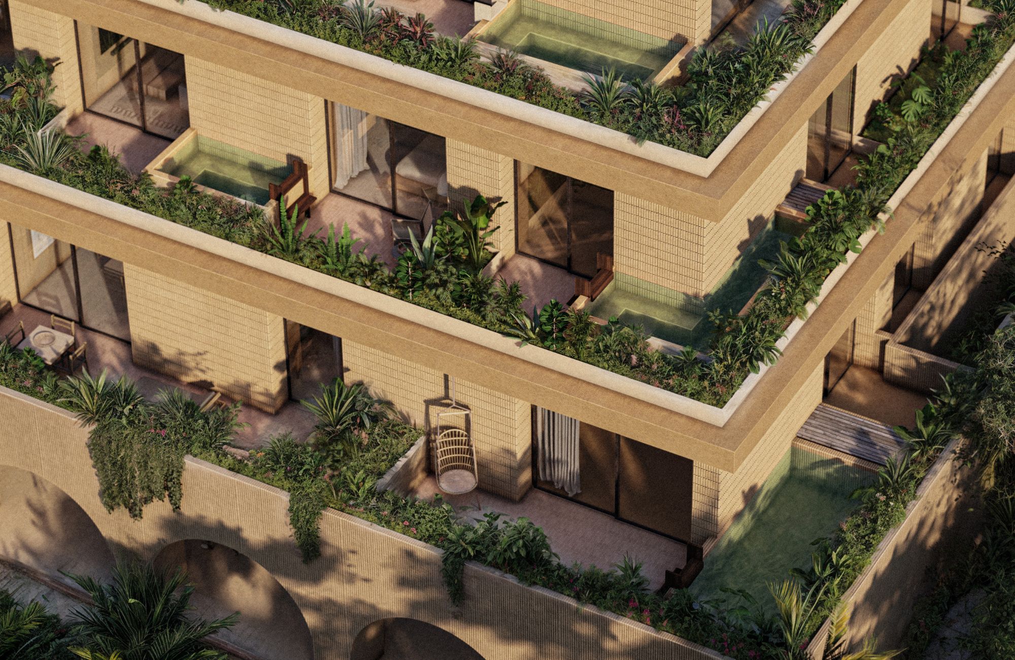 Ocean view rooftop apartment with private pool for sale in Cozumel