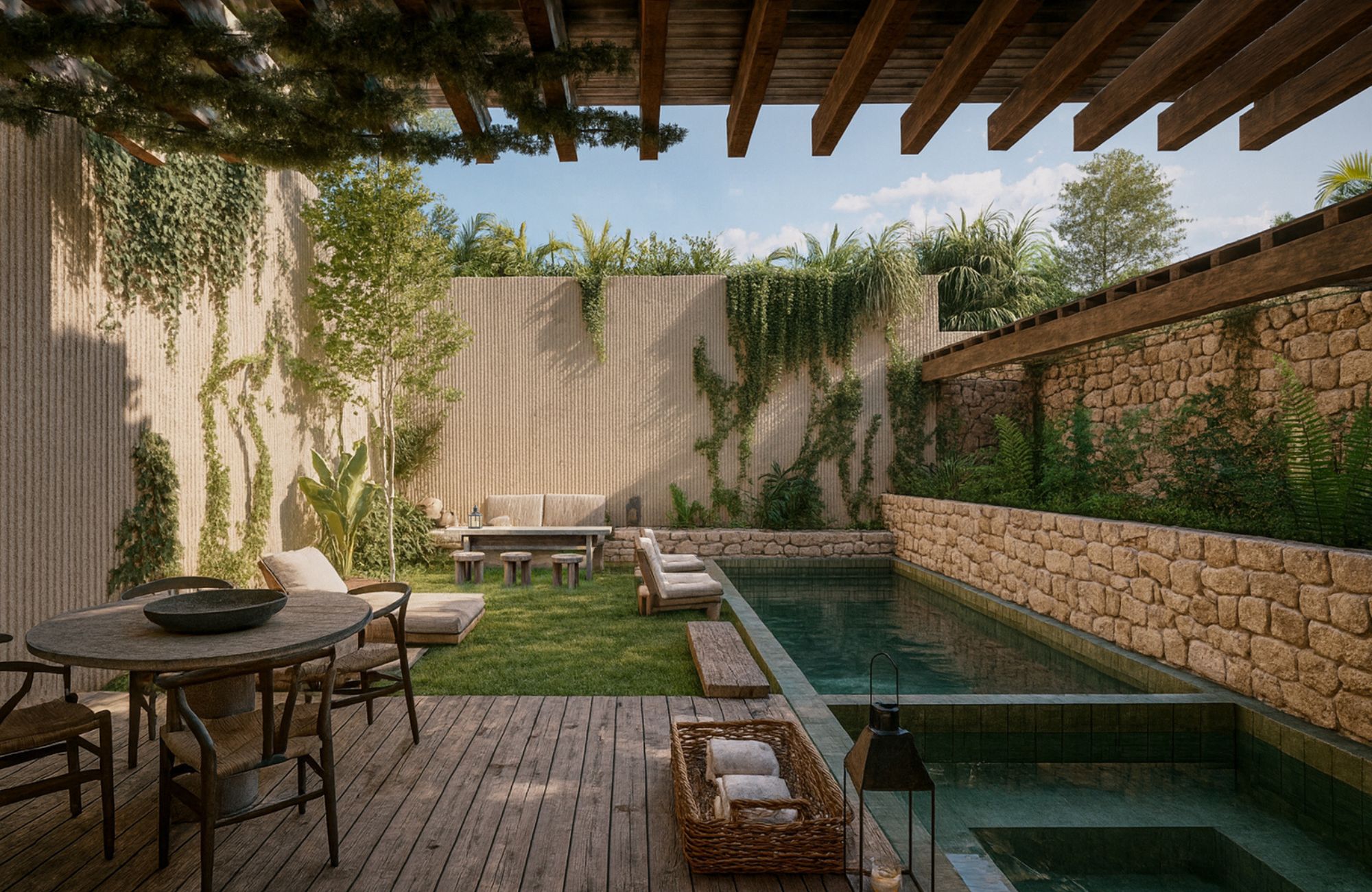 Villa with private pool surrounded by nature for sale, Huertos Familiares, Cozumel