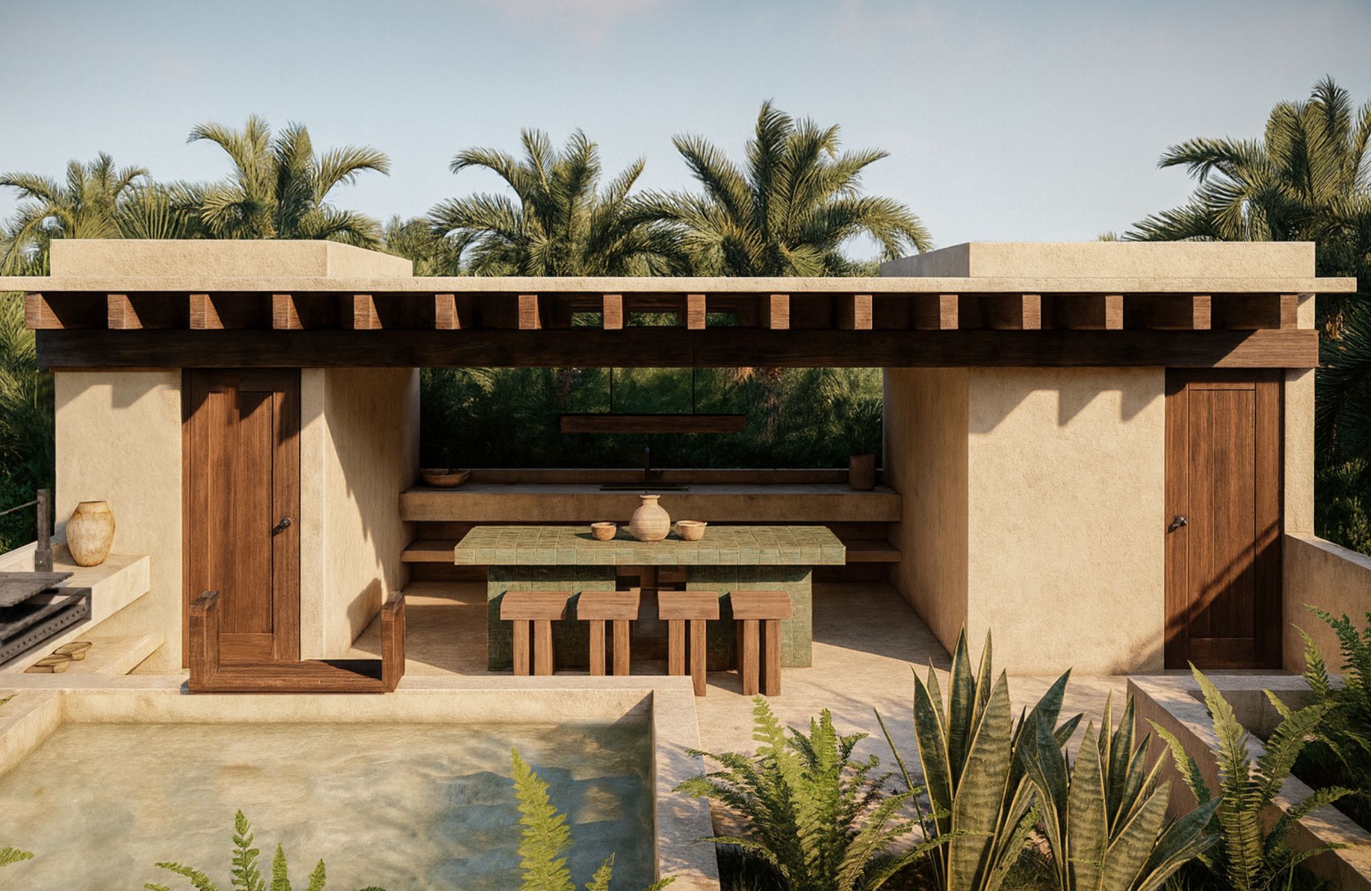 Villa with private pool surrounded by nature for sale, Huertos Familiares, Cozumel