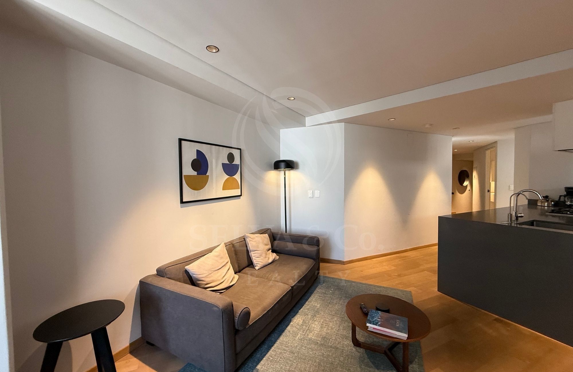 Condo with a 5 m2 terrace, 2 parking spaces, swimming lane, gym, playground, green areas, pre-construction, for sale in Santa Fe, Mexico Cit