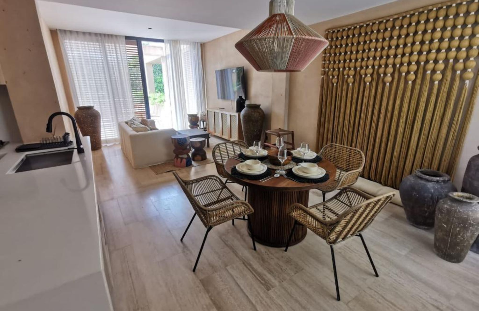 Apartment 400 meters from the beach, ocean view rooftop Playa del Carmen.