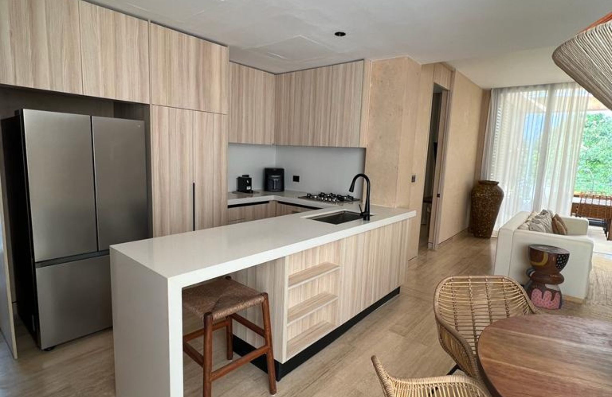 Apartment 400 meters from the beach, ocean view rooftop Playa del Carmen.