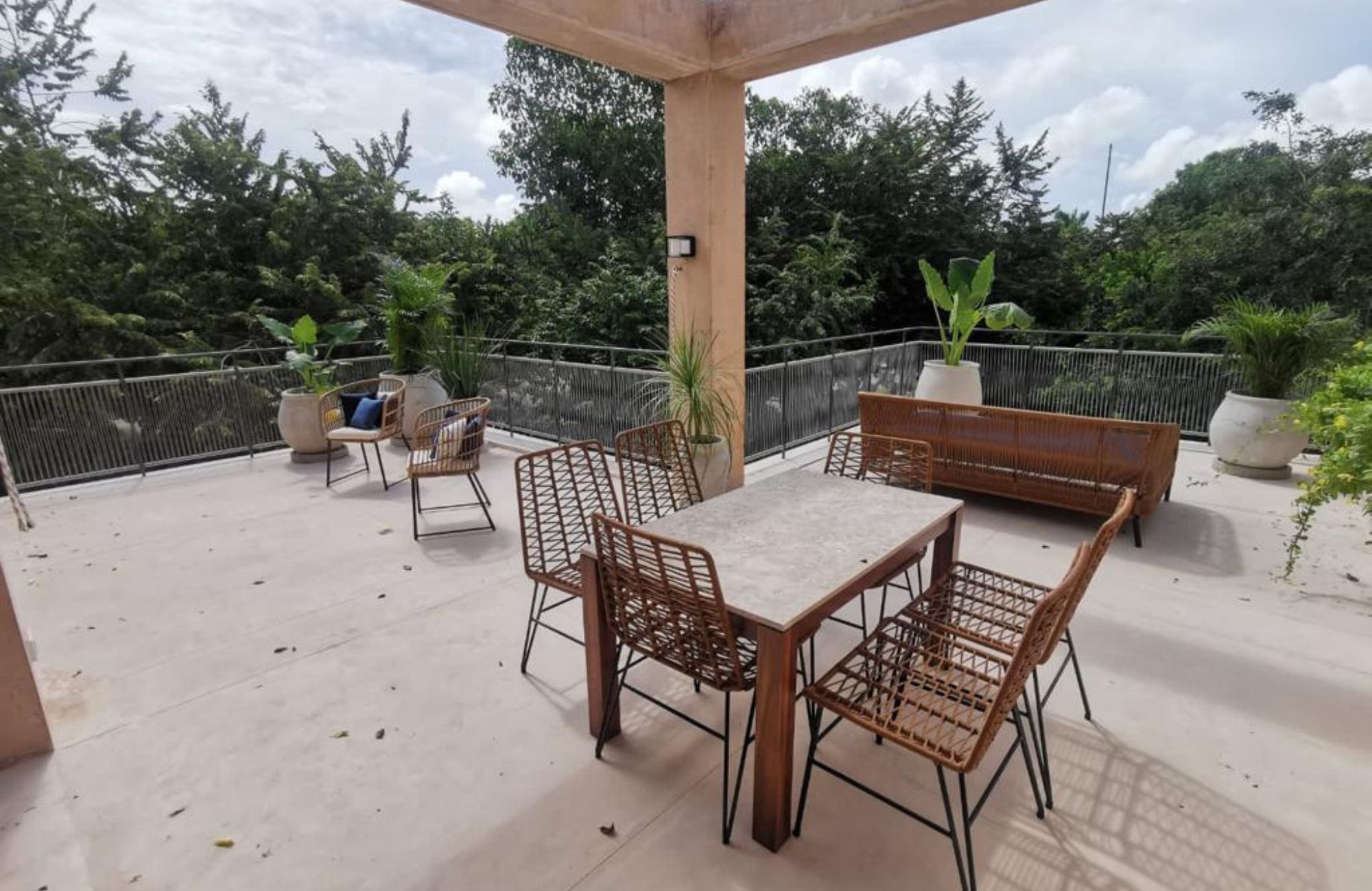 Apartment 400 meters from the beach, ocean view rooftop Playa del Carmen.