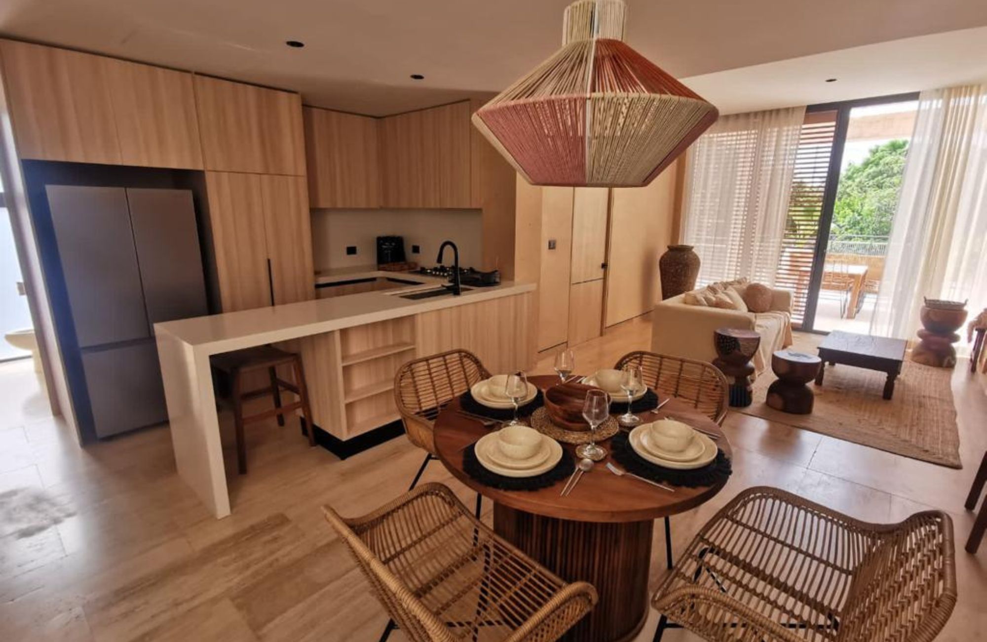 Apartment 400 meters from the beach, ocean view rooftop Playa del Carmen.