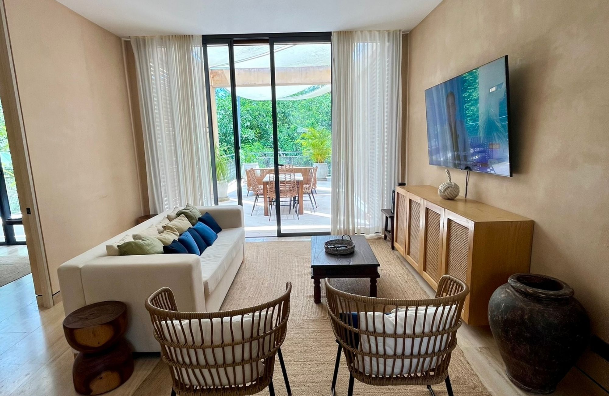 Apartment 400 meters from the beach, ocean view rooftop Playa del Carmen.