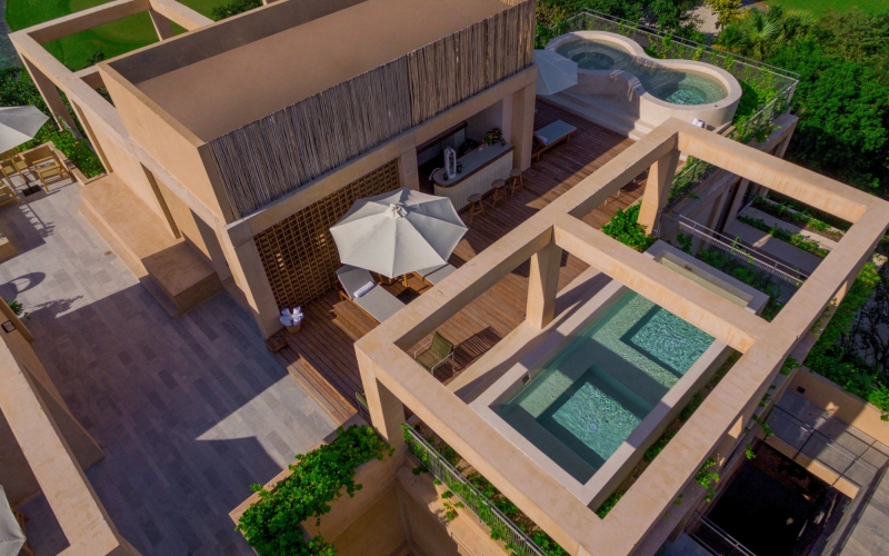 Departamento en The Village, vista al campo de golf , venta, Corasol, Playa del Carmen