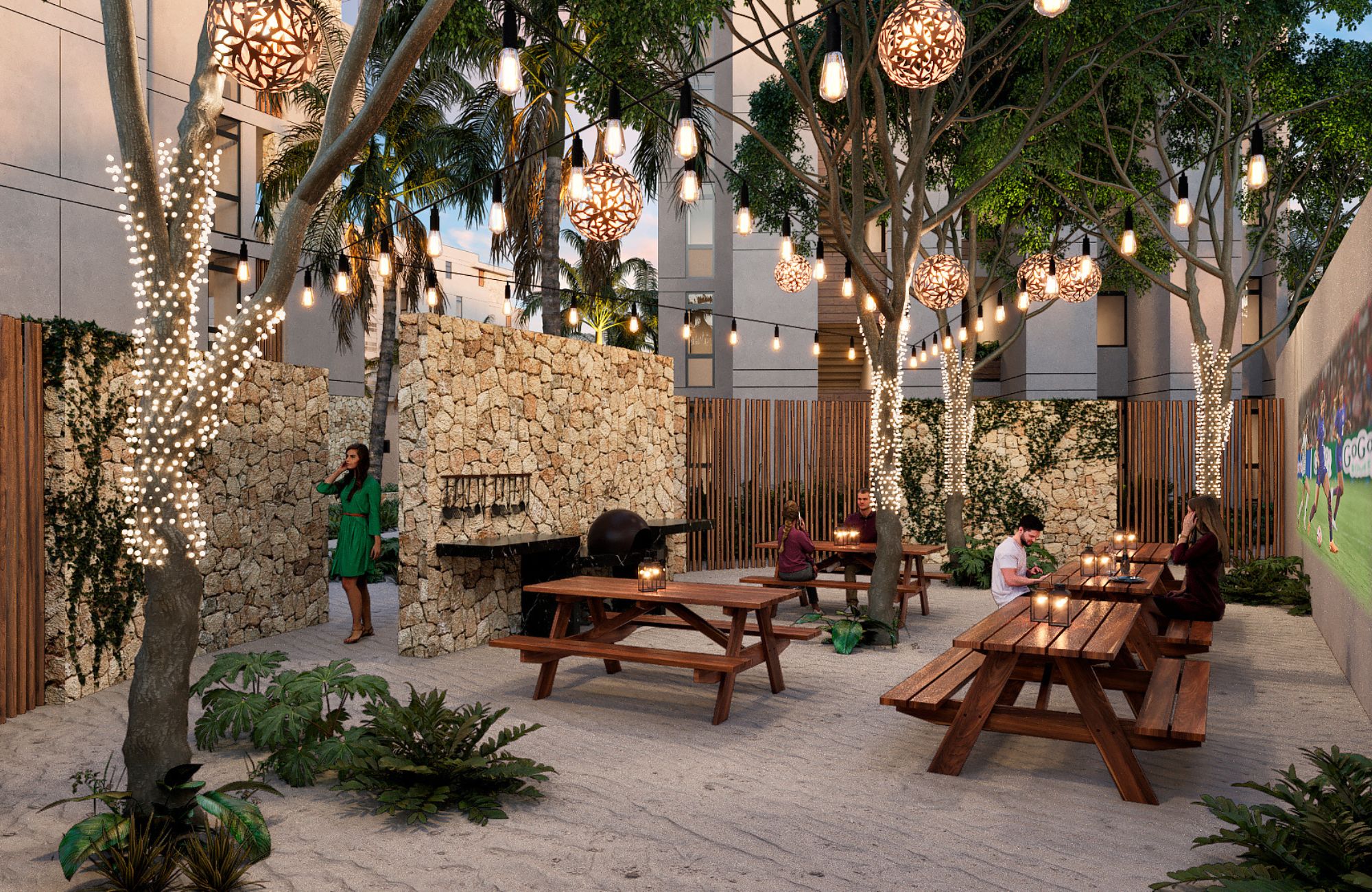 Condominio frente al mar con balc&oacute;n, chancha de p&aacute;del, gym, snack bar, en Telchac, venta, Merida.