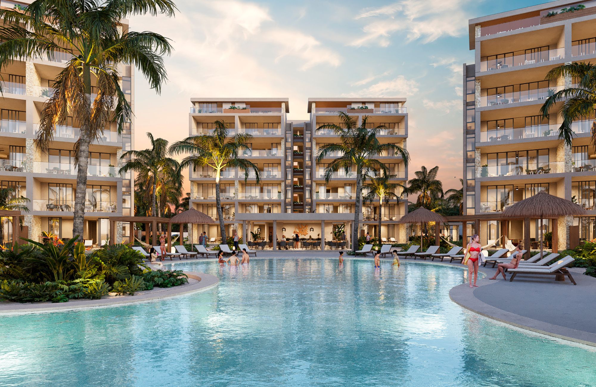 Departamento frente al mar,  con balc&oacute;n, Gimnasio y room Service, en Telchac, venta, Merida.