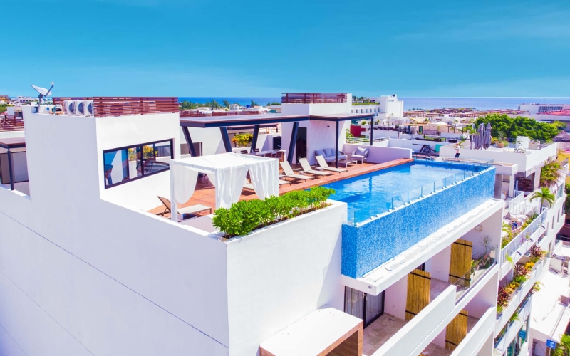 Furnished Condo with Partial Ocean View for Sale, Downtown Playa del Carmen