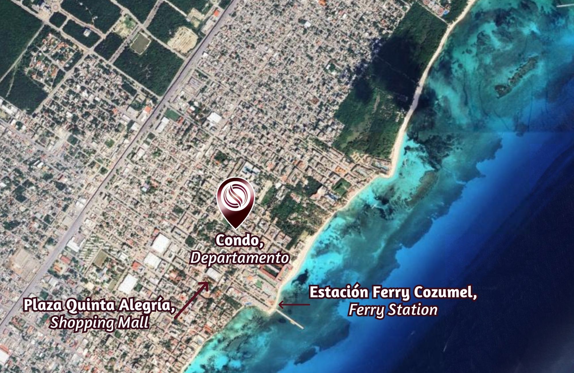 Condominium with terrace and service room, for sale, Playa del Carmen.1