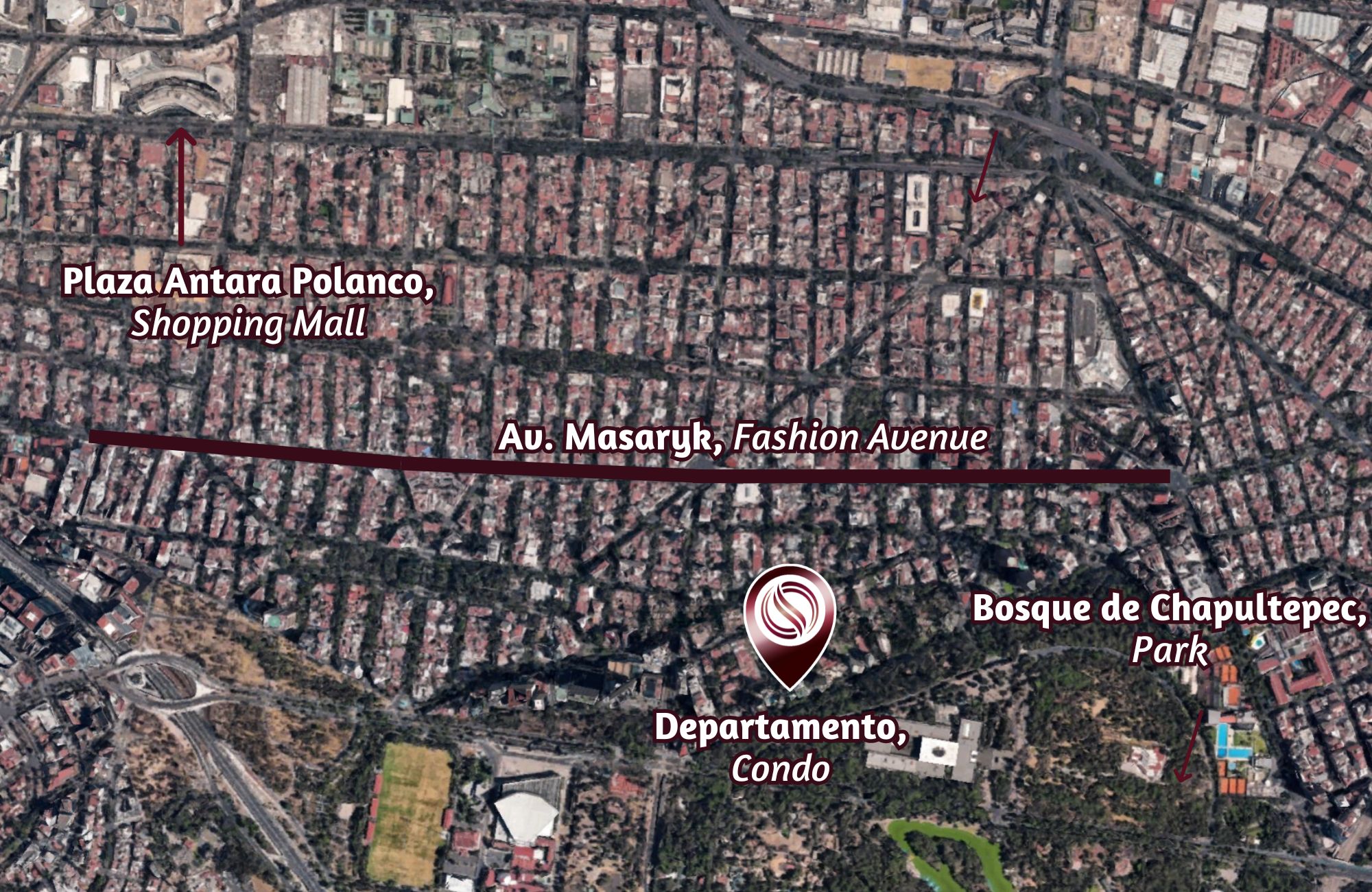 Apartment with terrace for sale in Polanco, pool, jacuzzi, Mexico City