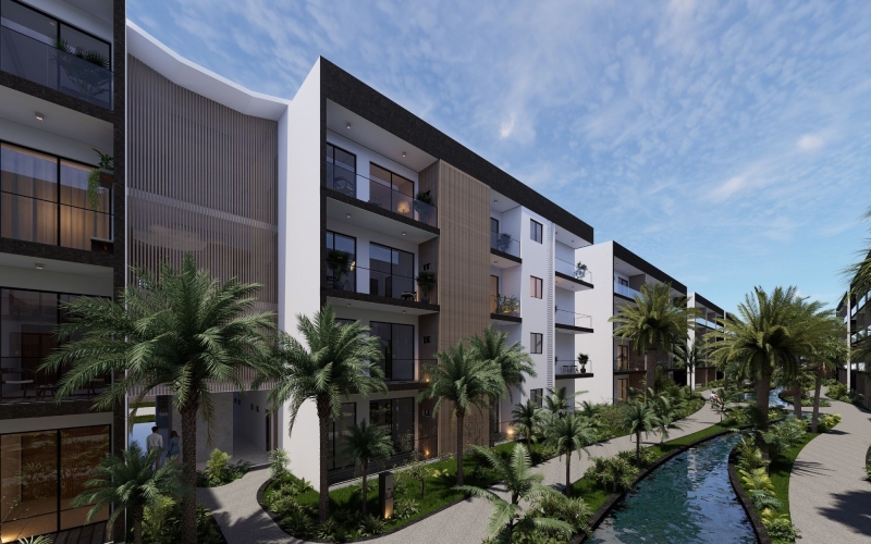 Condo with study and terrace for sale in Lagos del Sol, Canc&uacute;n