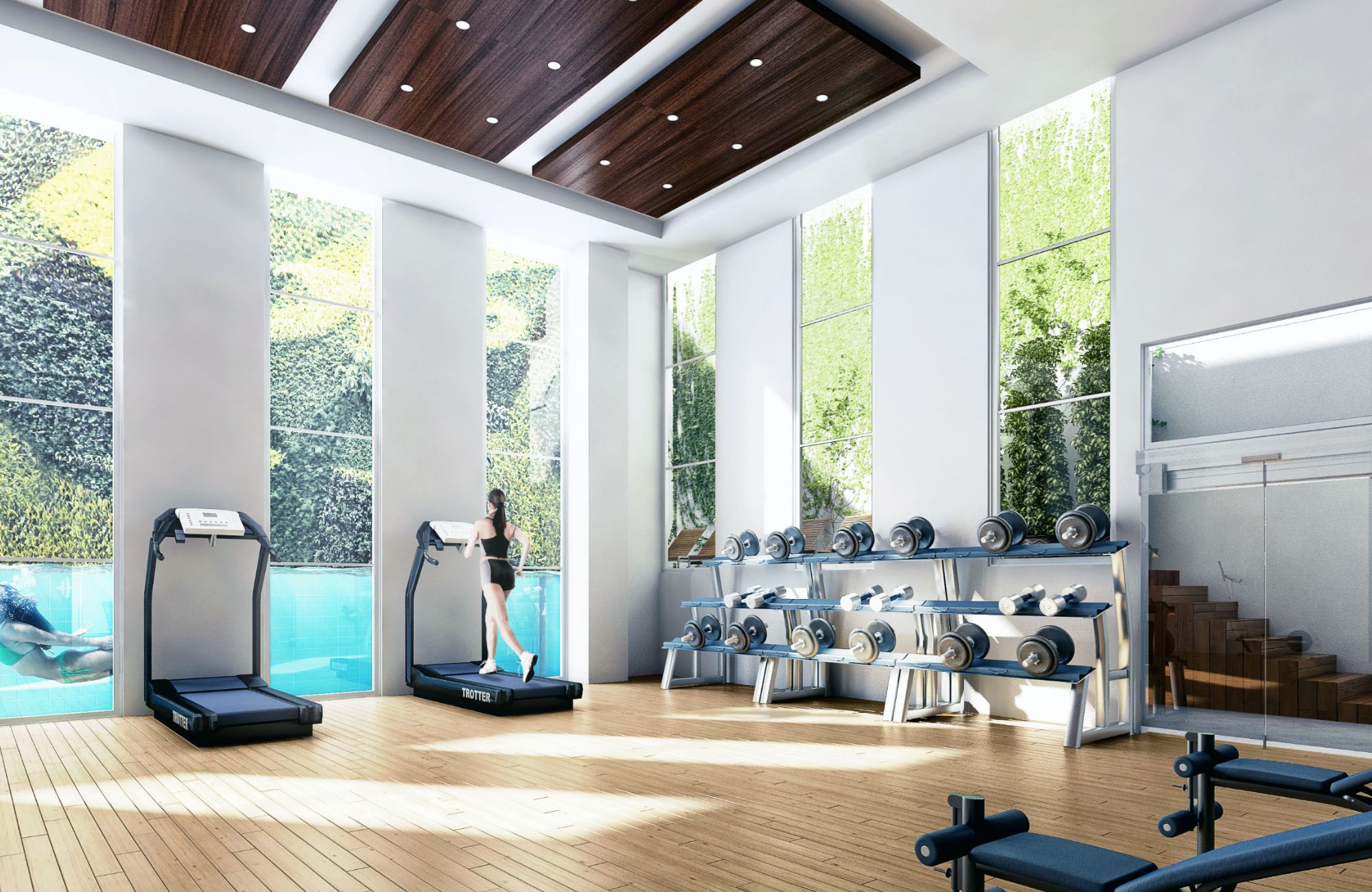 Condo with cinema, pool, gym with spinning zone, golf course view, service room, with bathroom, amenities for the whole family, pre-construc