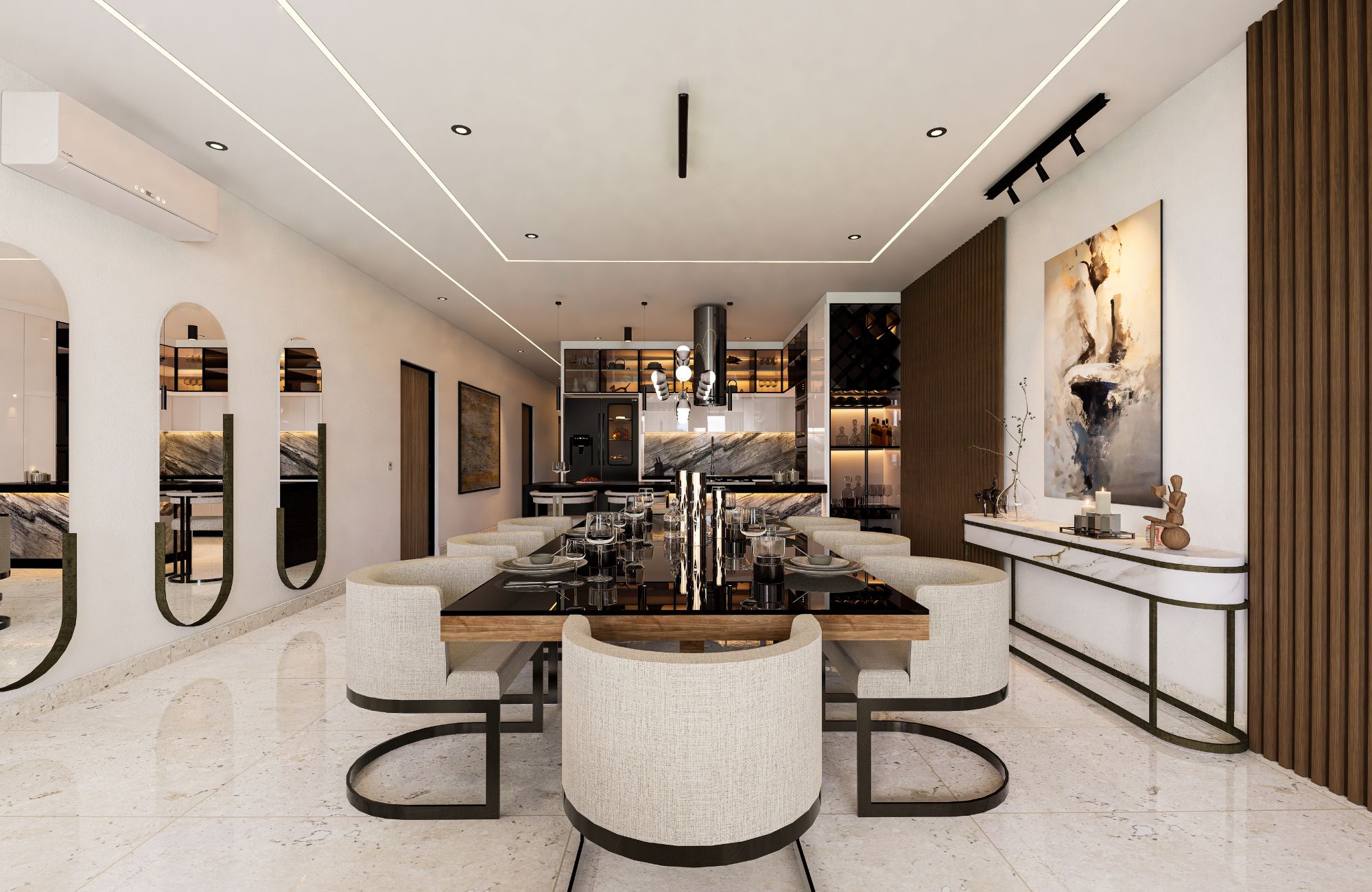 Apartment with beautiful views of the sea and the marina, with amenities: infinity pool, spa, gym, lounge area, event room, lobby