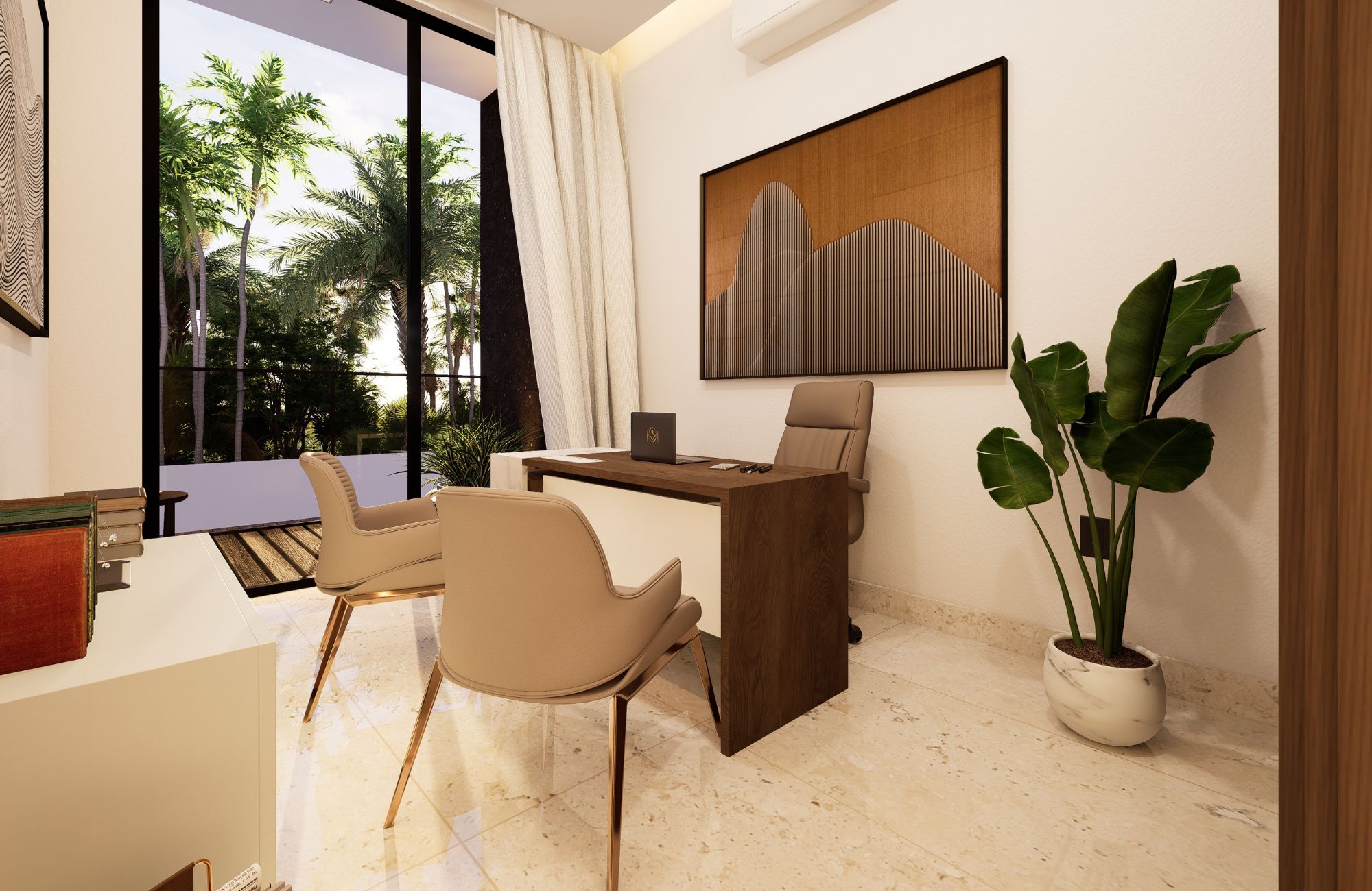 Apartment with beautiful views of the sea and the marina, with amenities: infinity pool, spa, gym, lounge area, event room, lobby