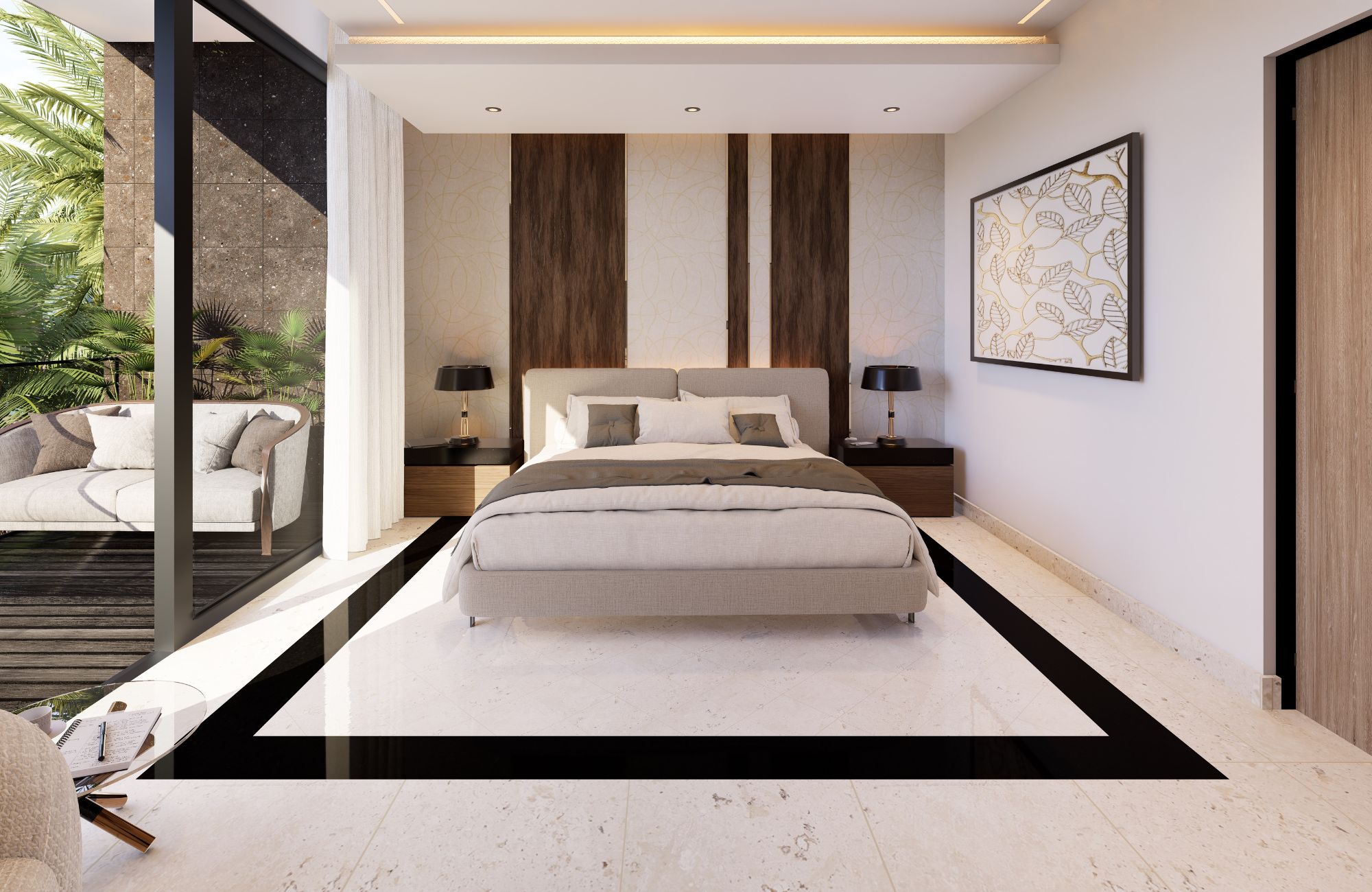 Apartment with beautiful views of the sea and the marina, with amenities: infinity pool, spa, gym, lounge area, event room, lobby