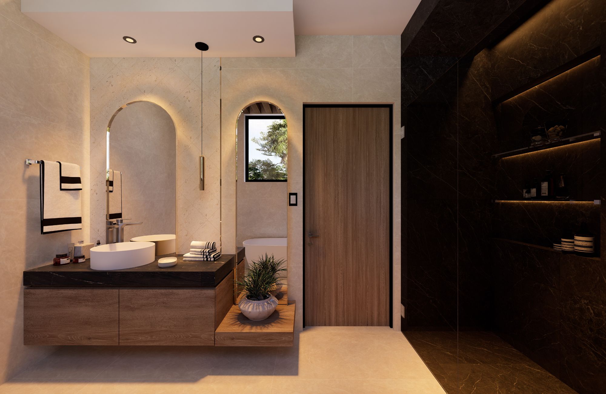 Luxury condo in sustainable building, overlooking the sea, golf course and the nature reserve. It has balconies, private elevator, terrace